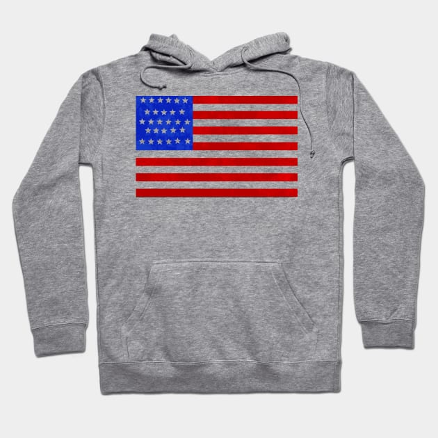 'Merican flag Hoodie by TeeCupDesigns